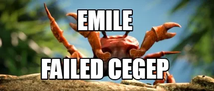 Funny Emile Failed Cegep
