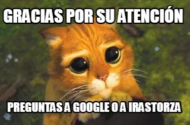 Funny gracias por su atención Preguntas a Google o a Irastorza