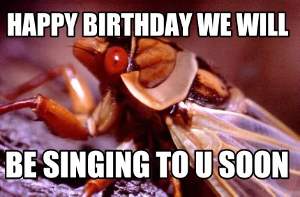 Funny Happy birthday we will Be singing to u soon