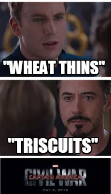 Funny "Wheat Thins" "Triscuits"