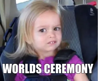 Funny Worlds ceremony