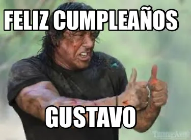 Feliz cumpleaños Gustavo