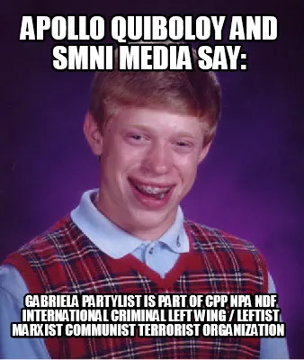 Apollo Quiboloy and SMNI Media say: Gabriela Partylist is part of CPP NPA NDF In