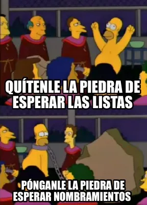 Funny Quítenle la piedra de esperar las listas Pónganle la piedra de esperar nombram