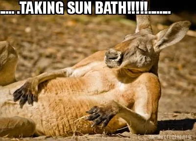 ..... .TAKING SUN BATH!!!!!........