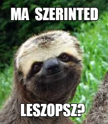 Ma Szerinted Leszopsz