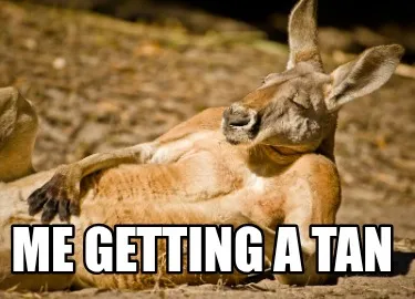 Me getting a tan
