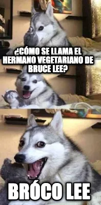 Funny ¿Cómo se llama el hermano vegetariano de Bruce Lee? Bróco Lee