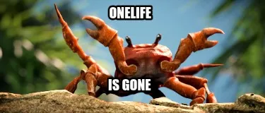 Funny ONELIFE IS GONE