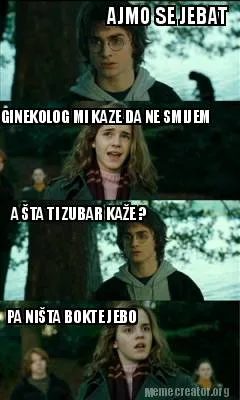 Funny AJMO SE JEBAT GINEKOLOG MI KAZE DA NE SMIJEM A ŠTA TI ZUBAR KAŽE ? PA NIŠTA B