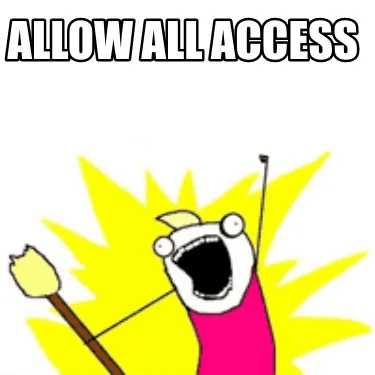 Allow all access
