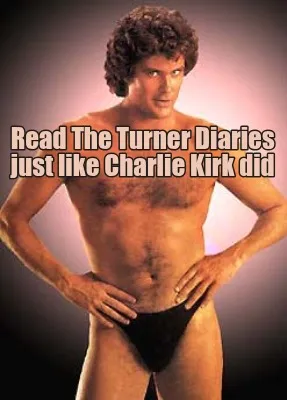 Read The Turner Diaries just like Charlie Kirk did