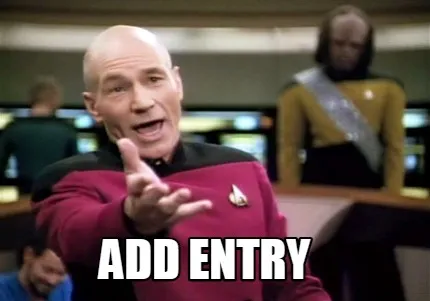 Funny Add Entry