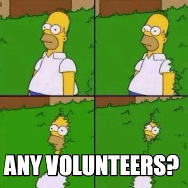 Funny Any volunteers?