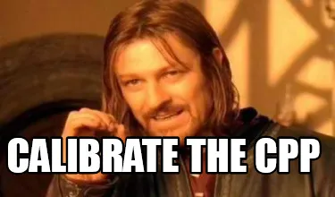 Calibrate the cpp