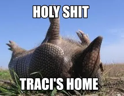 Funny Holy shit Traci's home