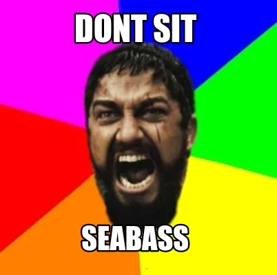 Funny Dont sit Seabass