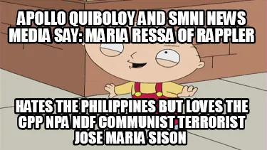 Apollo Quiboloy and SMNI News Media say: Maria Ressa of Rappler hates the Philip