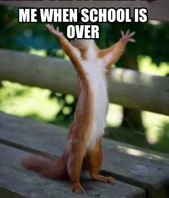 Me when school is over