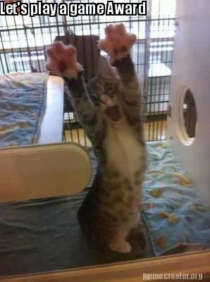 Funny Let's play a game Award