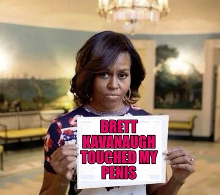Brett Kavanaugh touched my penis