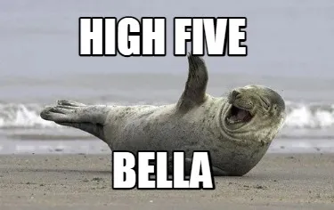 Funny High Five Bella