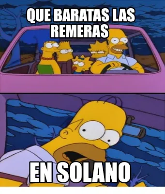 Que baratas las remeras En solano