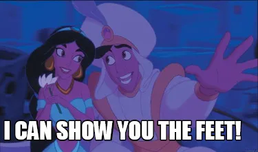 Funny I can show you the feet!