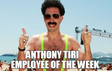 Anthony Tiri Employee Of The Week