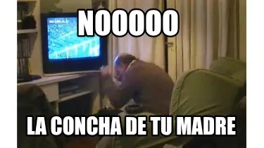 NOOOOO La concha de tu madre
