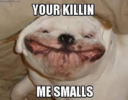 Funny your killin me smalls