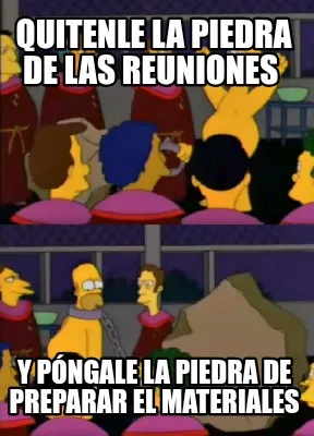 Funny Quitenle la piedra de las reuniones Y póngale la piedra de preparar el materia