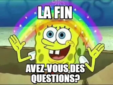 La Fin avez-vous des questions?