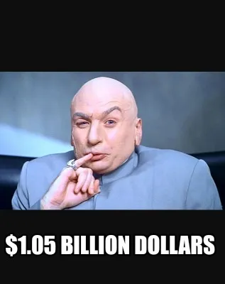 $1.05 Billion dollars