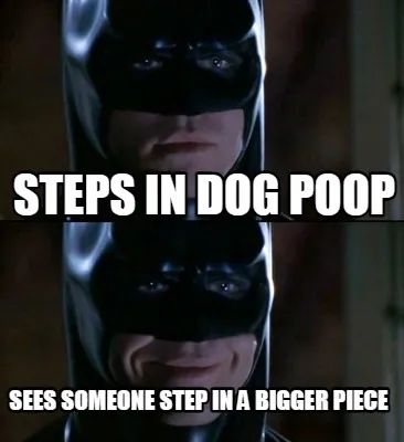 Steps in dog poop sees someone step in a bigger piece