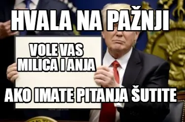 Hvala na pažnji ako imate pitanja šutite vole vas milica i anja