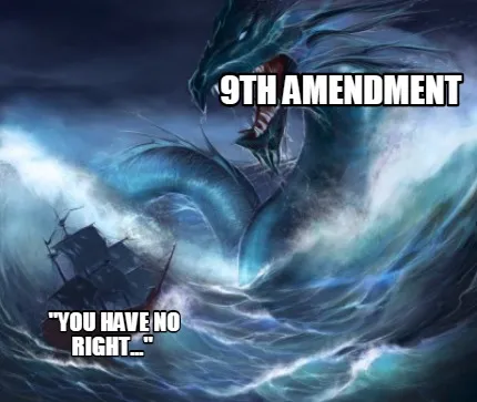 9th Amendment You Have No Right