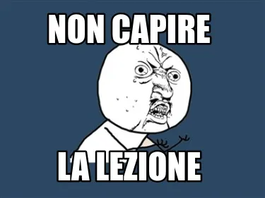Funny Non capire la lezione