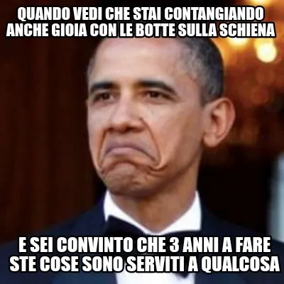 Funny Quando vedi che stai contangiando anche gioia con le botte sulla schiena E sei c