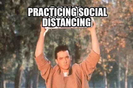 Funny Gen X Practicing social distancing