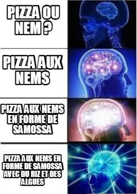 Pizza Ou Nem Pizza Aux Nems Pizza Aux Nems En Forme De Samossa Pizza Aux Nems En
