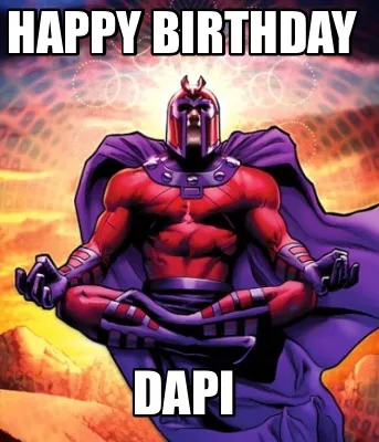 Happy birthday Dapi