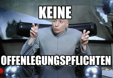Funny keine offenlegungspflichten