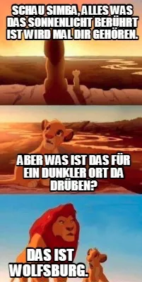 Schau Simba, alles was das Sonnenlicht Berührt ist wird mal dir gehören. Das i
