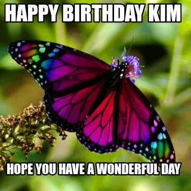 Funny Happy Birthday Kim Hope you have a wonderful day