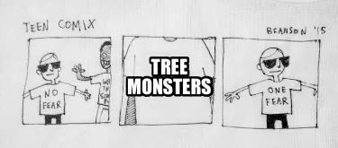 Funny Tree monsters