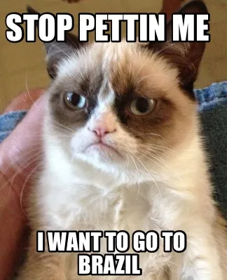 Stop Pettin Me I Want To Go To Brazil