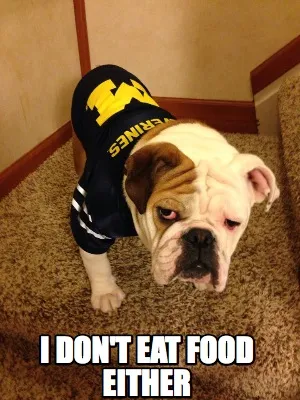 Funny i don't eat food either