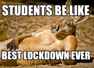 Students be like Best lockdown ever