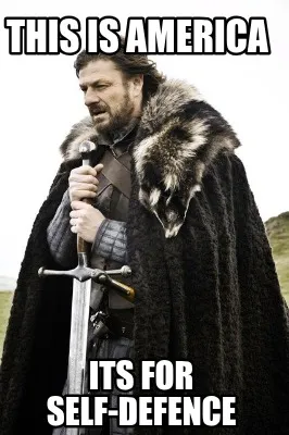 This is america its for self-defence